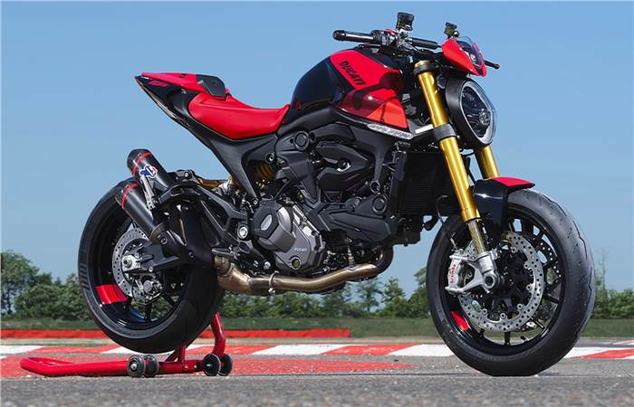 Ducati Monster price, SP variant details.
